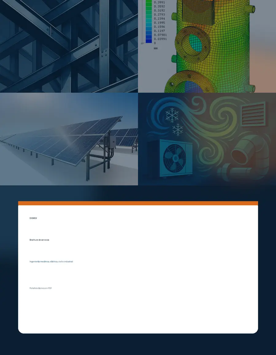 Portada del brochure DISMEK